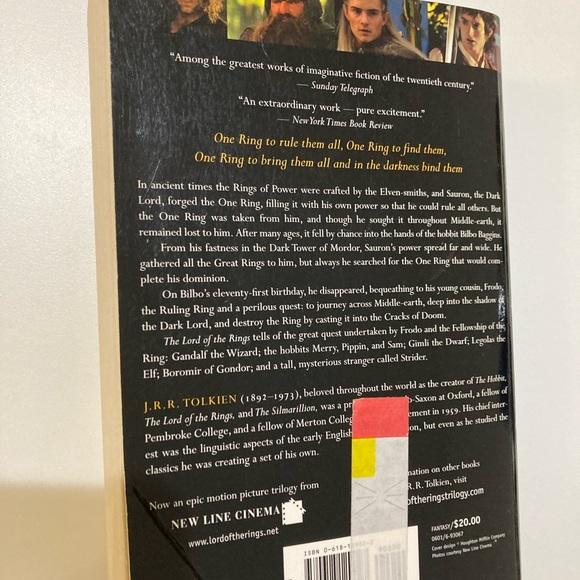 Lord of the Rings book by J.R.R. Tolkien - Picture 3 of 4
